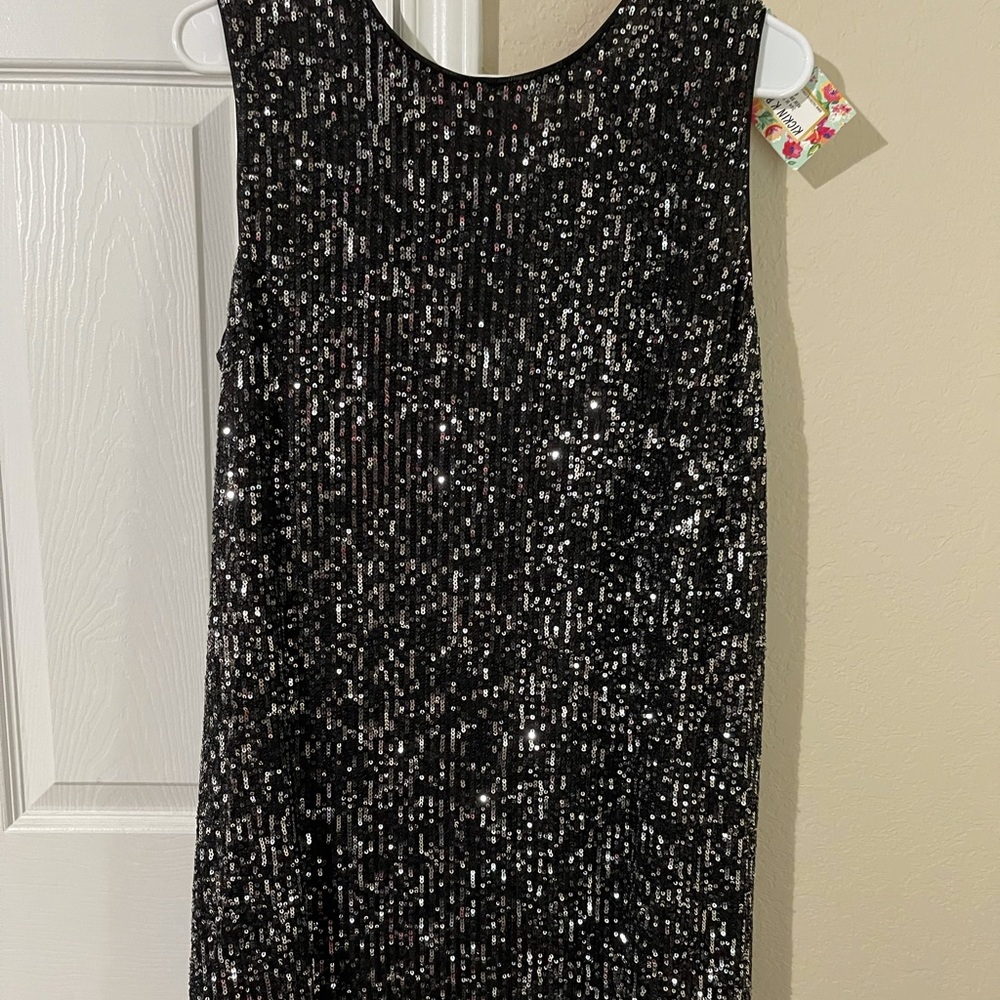 NWT - Short Sparkly Black Sleeveless Dress